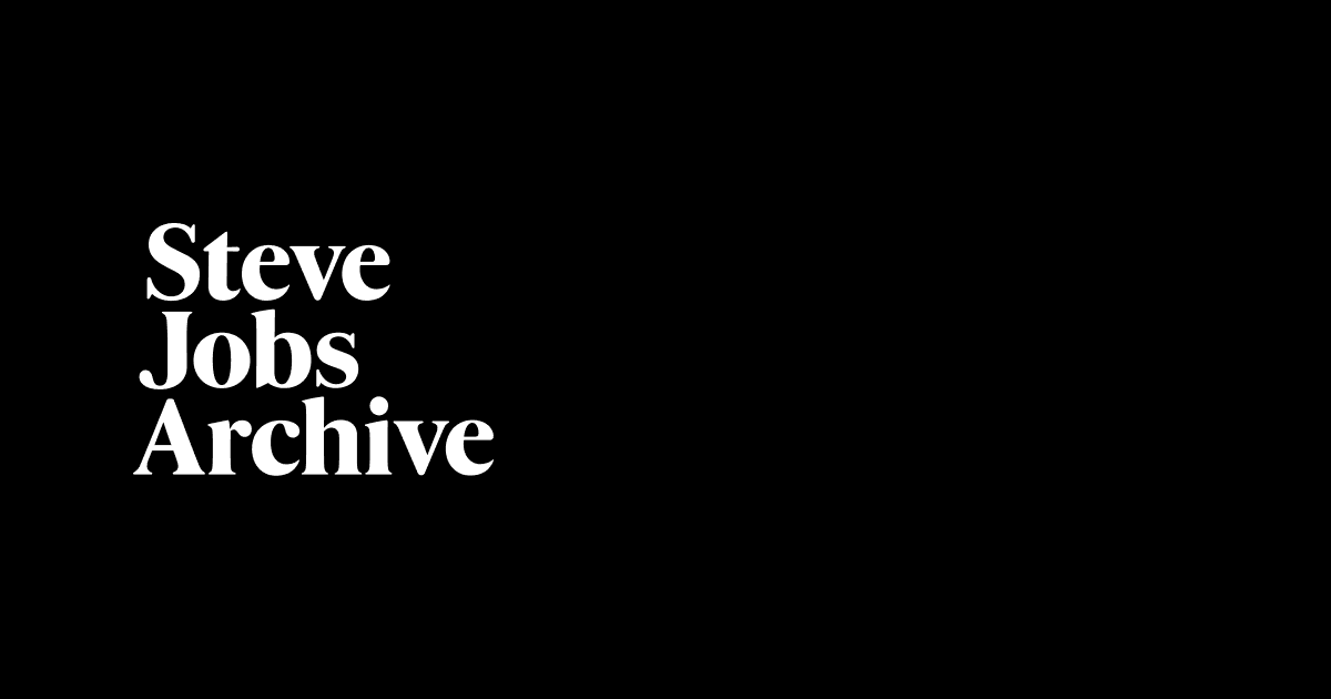 El email que Jobs se envió a sí mismo el 2 de septiembre de 2010, publicado por el Steve Jobs Archive en 2022